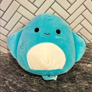 Squishmallows Blue and White Stuffed Animal
